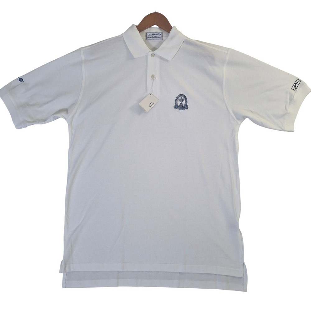 Slazenger 1997 PGA Championship Winged Foot Citibank Polo Shirt White Large NWT